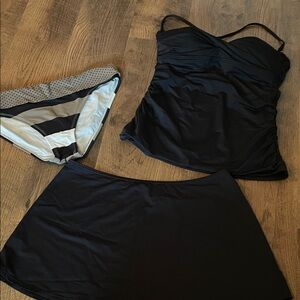 Tommy Bahama Black Swim Panties Set